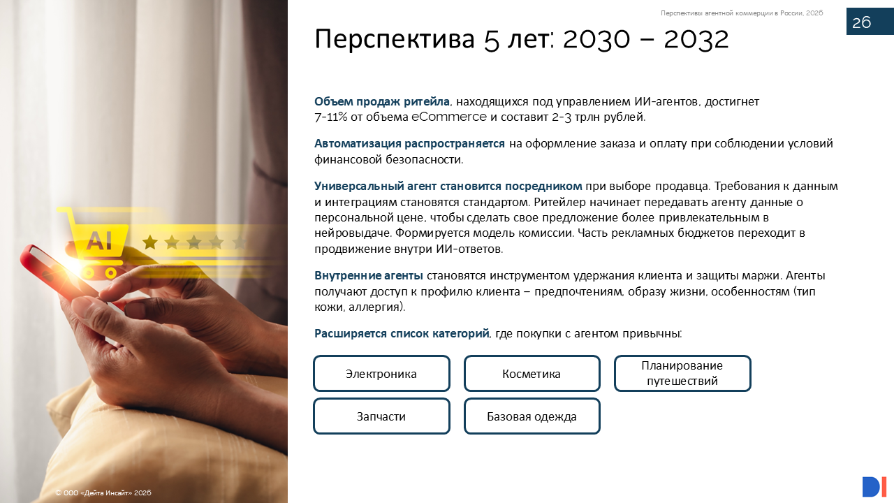 Агентная коммерция в России, 2026, Data Insight